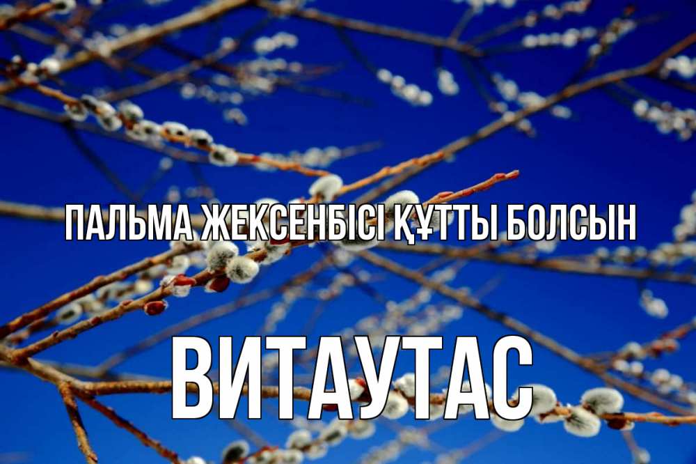 Күн сайын ашық хат с именем, Витаутас Пальма жексенбісі құтты болсын верба Онлайн тегін жүктеп алу тілектері бар керемет карта 