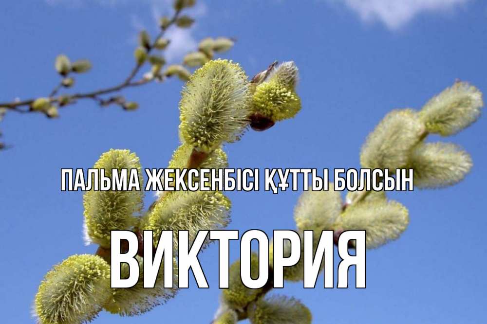 Күн сайын ашық хат с именем, Виктория Пальма жексенбісі құтты болсын верба Онлайн тегін жүктеп алу тілектері бар керемет карта 