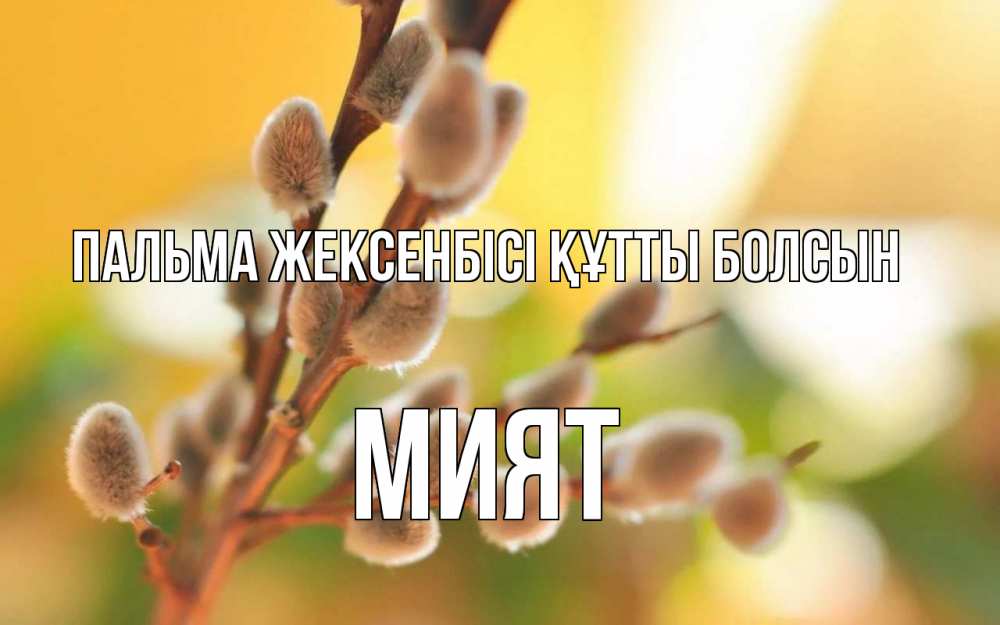 Күн сайын ашық хат с именем, МИЯТ Пальма жексенбісі құтты болсын верба Онлайн тегін жүктеп алу тілектері бар керемет карта 