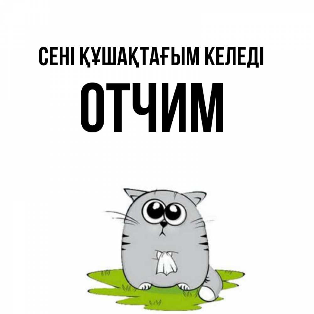 Күн сайын ашық хат с именем, Отчим сені құшақтағым келеді котик теребит платочек сидя на травке Онлайн тегін жүктеп алу тілектері бар керемет карта 