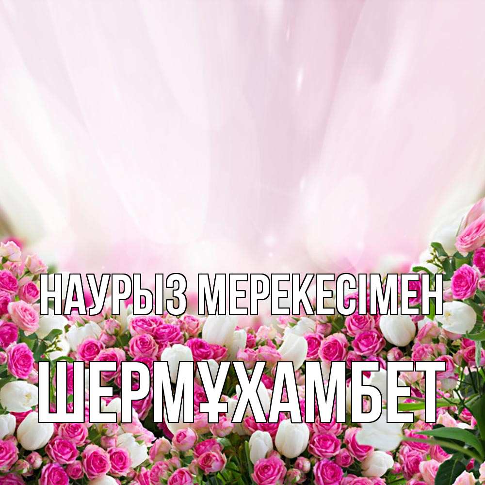 Күн сайын ашық хат с именем, ШЕРМҰХАМБЕТ Наурыз мерекесімен под снегом Онлайн тегін жүктеп алу тілектері бар керемет карта 