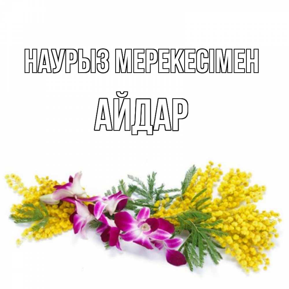 Күн сайын ашық хат с именем, Айдар Наурыз мерекесімен открытка на международный женский день с цветами  1 Онлайн тегін жүктеп алу тілектері бар керемет карта 