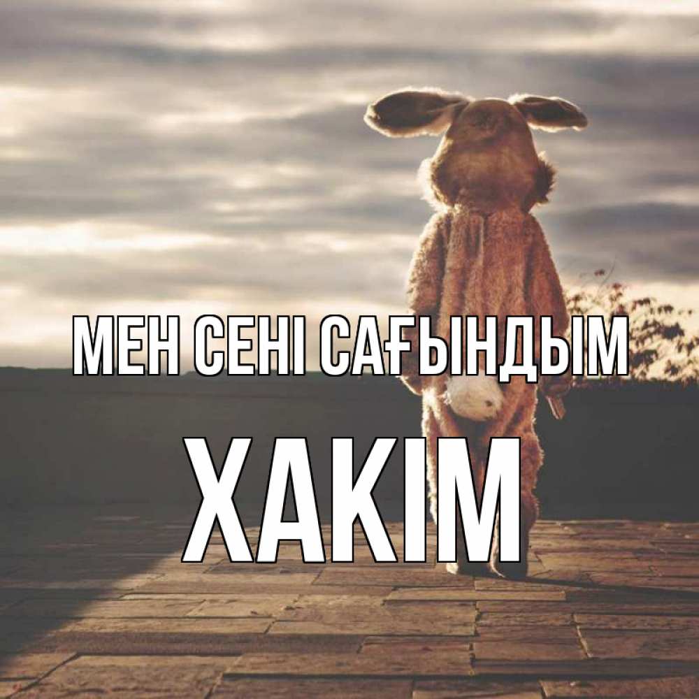 Күн сайын ашық хат с именем, ХАКІМ Мен сені сағындым даже в костюме зайца Онлайн тегін жүктеп алу тілектері бар керемет карта 