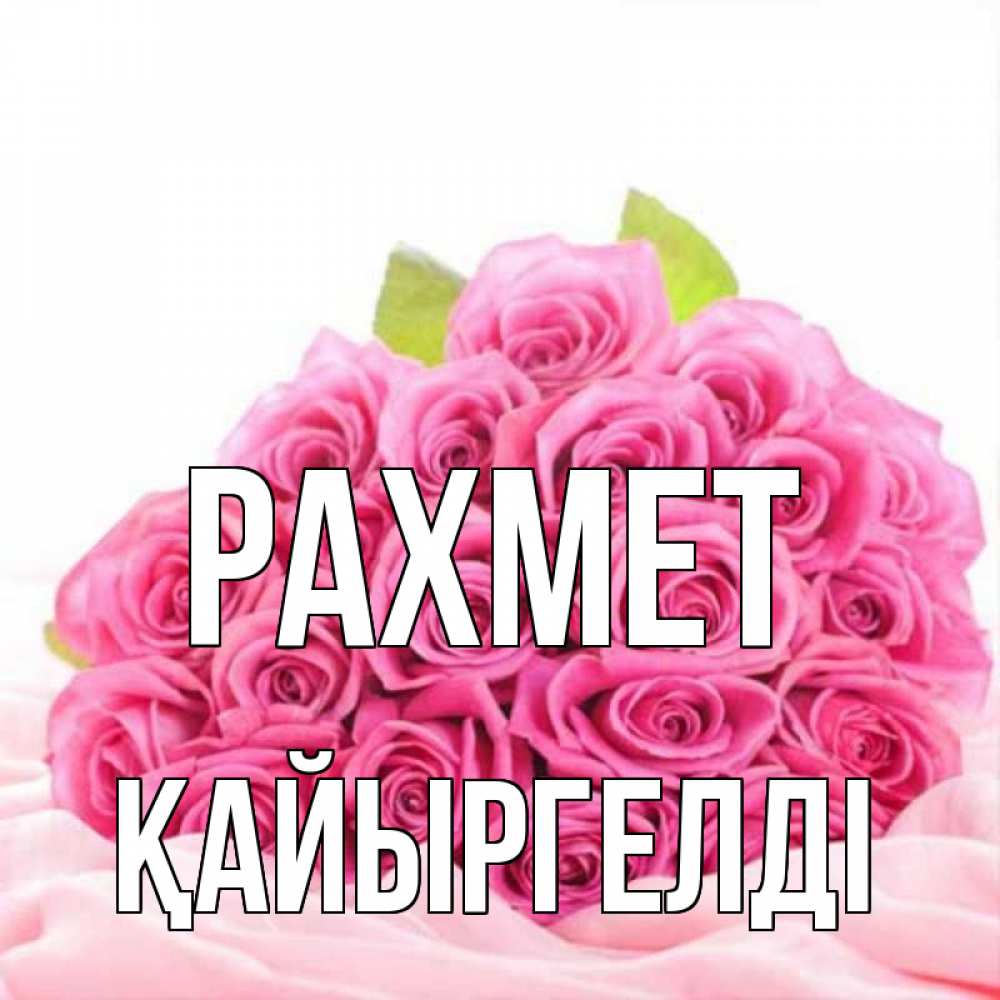 Күн сайын ашық хат с именем, Қайыргелді рахмет розовые розы с подписью Онлайн тегін жүктеп алу тілектері бар керемет карта 