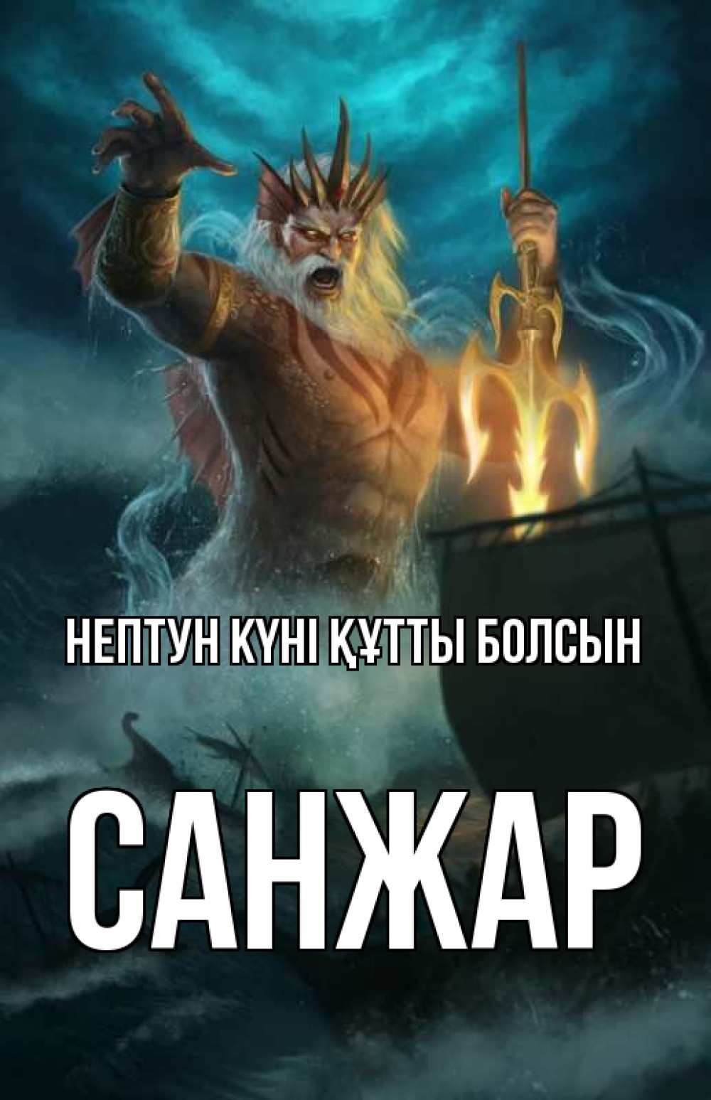 Күн сайын ашық хат с именем, САНЖАР нептун күні құтты болсын с днем Нептуна Онлайн тегін жүктеп алу тілектері бар керемет карта 