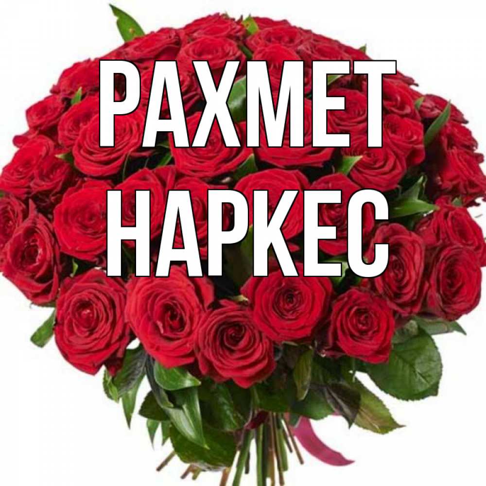 Күн сайын ашық хат с именем, НАРКЕС рахмет букет красных роз Онлайн тегін жүктеп алу тілектері бар керемет карта 