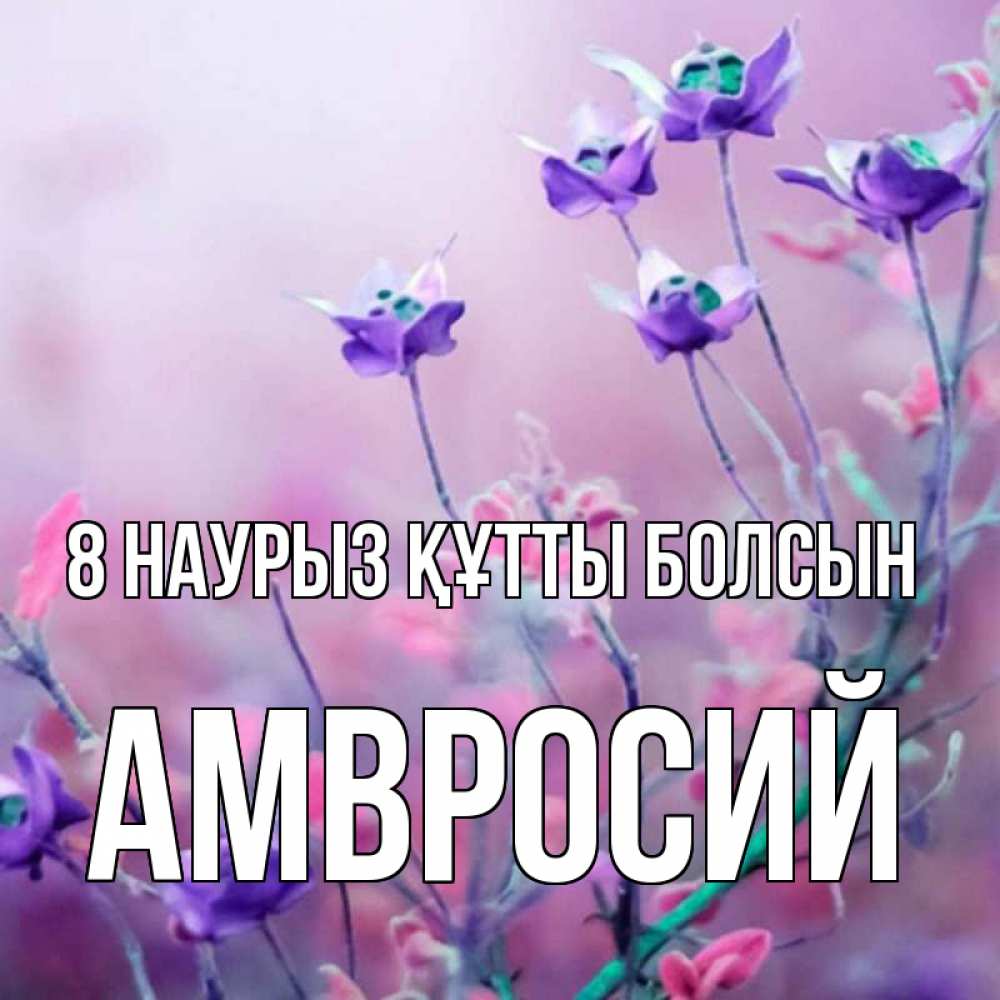 Күн сайын ашық хат с именем, Амвросий 8 наурыз құтты болсын международный женский день 2 Онлайн тегін жүктеп алу тілектері бар керемет карта 