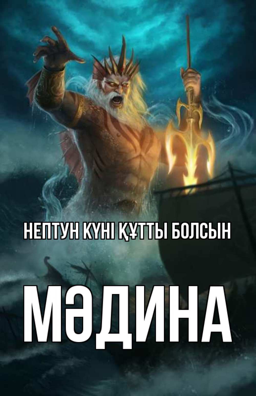 Күн сайын ашық хат с именем, МӘДИНА нептун күні құтты болсын с днем Нептуна Онлайн тегін жүктеп алу тілектері бар керемет карта 