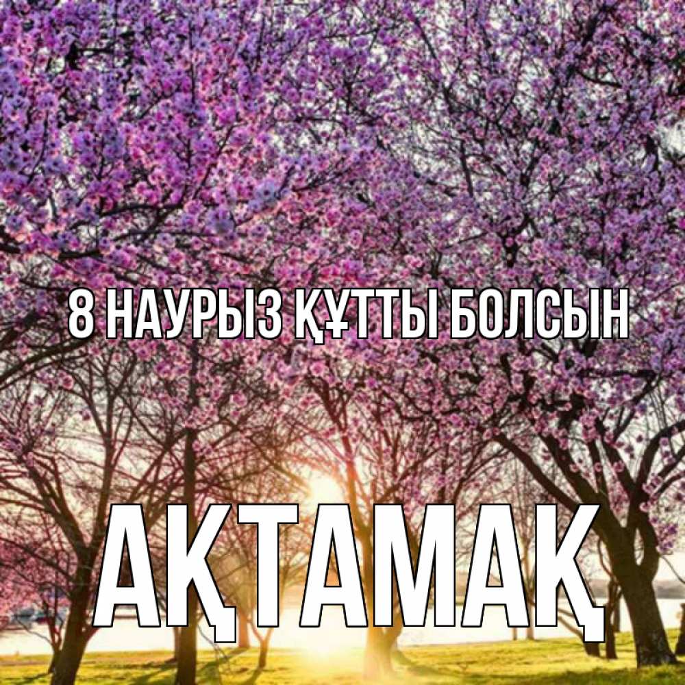 Күн сайын ашық хат с именем, Ақтамақ 8 наурыз құтты болсын международный женский день Онлайн тегін жүктеп алу тілектері бар керемет карта 