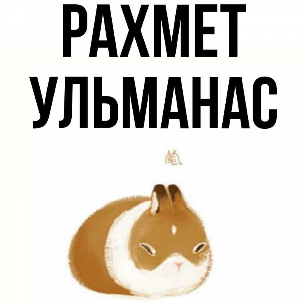 Күн сайын ашық хат с именем, Ульманас рахмет коричнево белый домашний питомец Онлайн тегін жүктеп алу тілектері бар керемет карта 