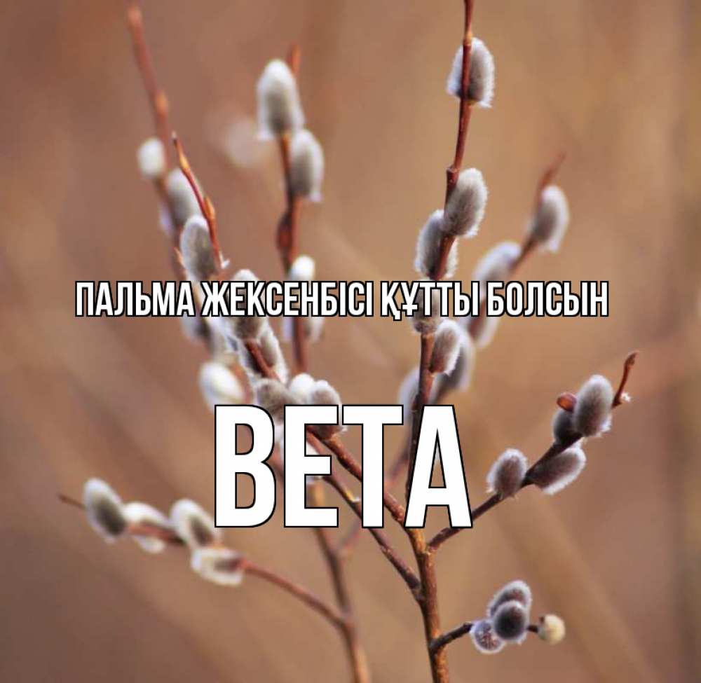 Күн сайын ашық хат с именем, Вета Пальма жексенбісі құтты болсын верба Онлайн тегін жүктеп алу тілектері бар керемет карта 