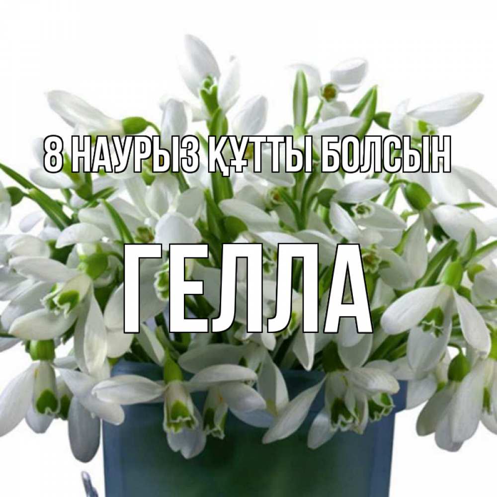 Күн сайын ашық хат с именем, Гелла 8 наурыз құтты болсын цветы к международному женскому дню Онлайн тегін жүктеп алу тілектері бар керемет карта 