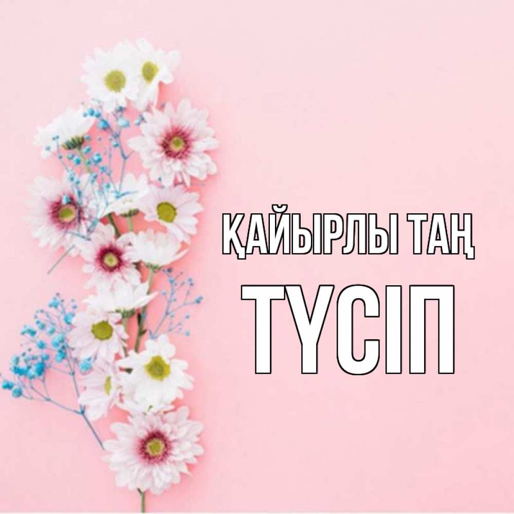 Күн сайын ашық хат с именем, ТҮСІП Қайырлы таң цветы с подписью Онлайн тегін жүктеп алу тілектері бар керемет карта 