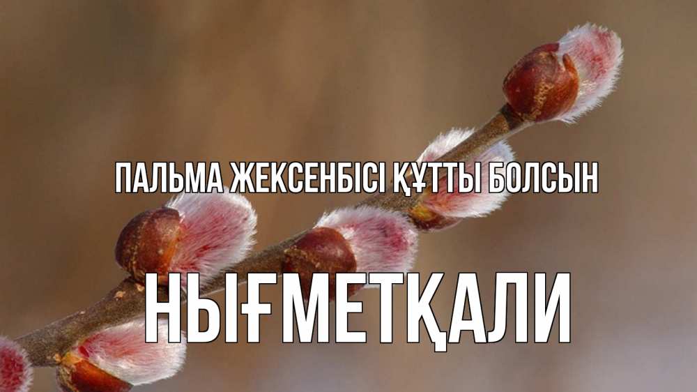 Күн сайын ашық хат с именем, НЫҒМЕТҚАЛИ Пальма жексенбісі құтты болсын верба Онлайн тегін жүктеп алу тілектері бар керемет карта 