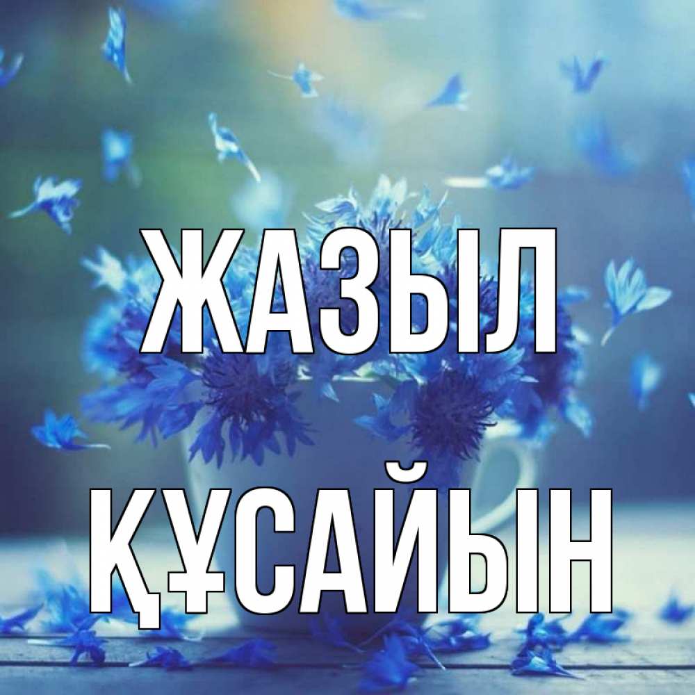 Күн сайын ашық хат с именем, ҚҰСАЙЫН Жазыл кружка с зельем и цветами Онлайн тегін жүктеп алу тілектері бар керемет карта 