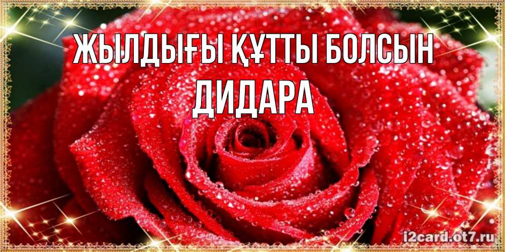 Күн сайын ашық хат с именем, ДИДАРА Жылдығы құтты болсын роса и роза. открытка с красивой розой Онлайн тегін жүктеп алу тілектері бар керемет карта 