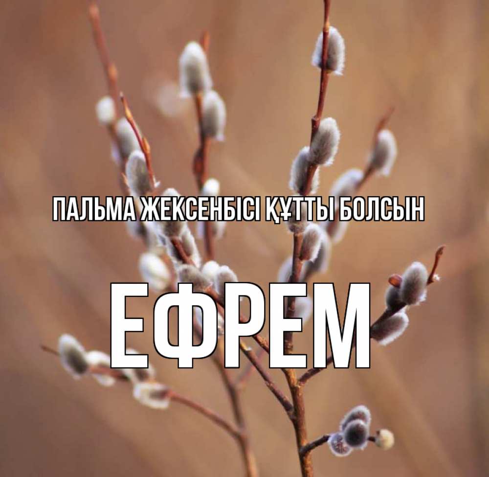 Күн сайын ашық хат с именем, Ефрем Пальма жексенбісі құтты болсын верба Онлайн тегін жүктеп алу тілектері бар керемет карта 