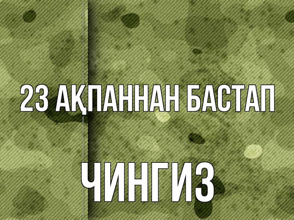 Картинка 23 ақпаннан бастап, Чингиз