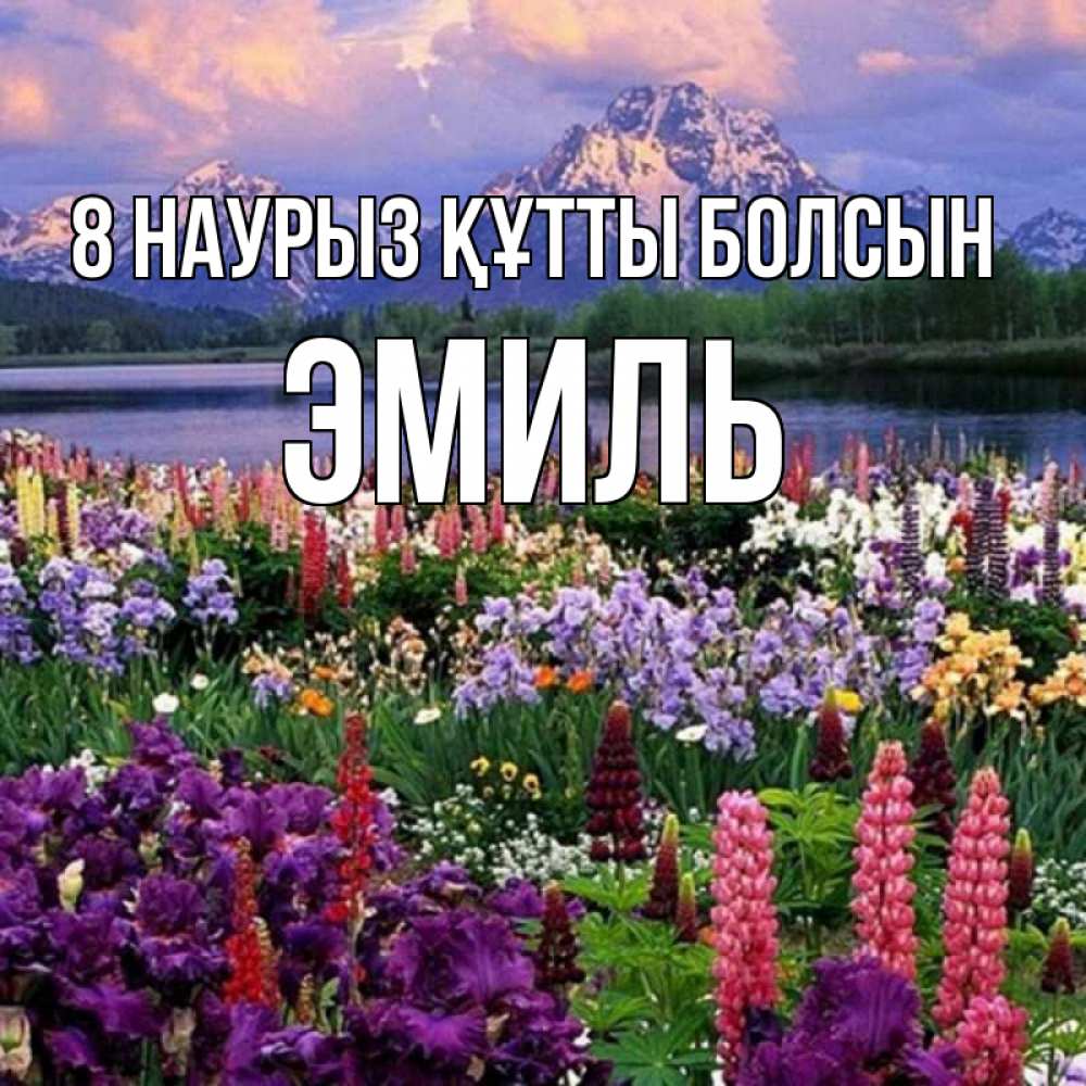 Күн сайын ашық хат с именем, Эмиль 8 наурыз құтты болсын международный женский день Онлайн тегін жүктеп алу тілектері бар керемет карта 