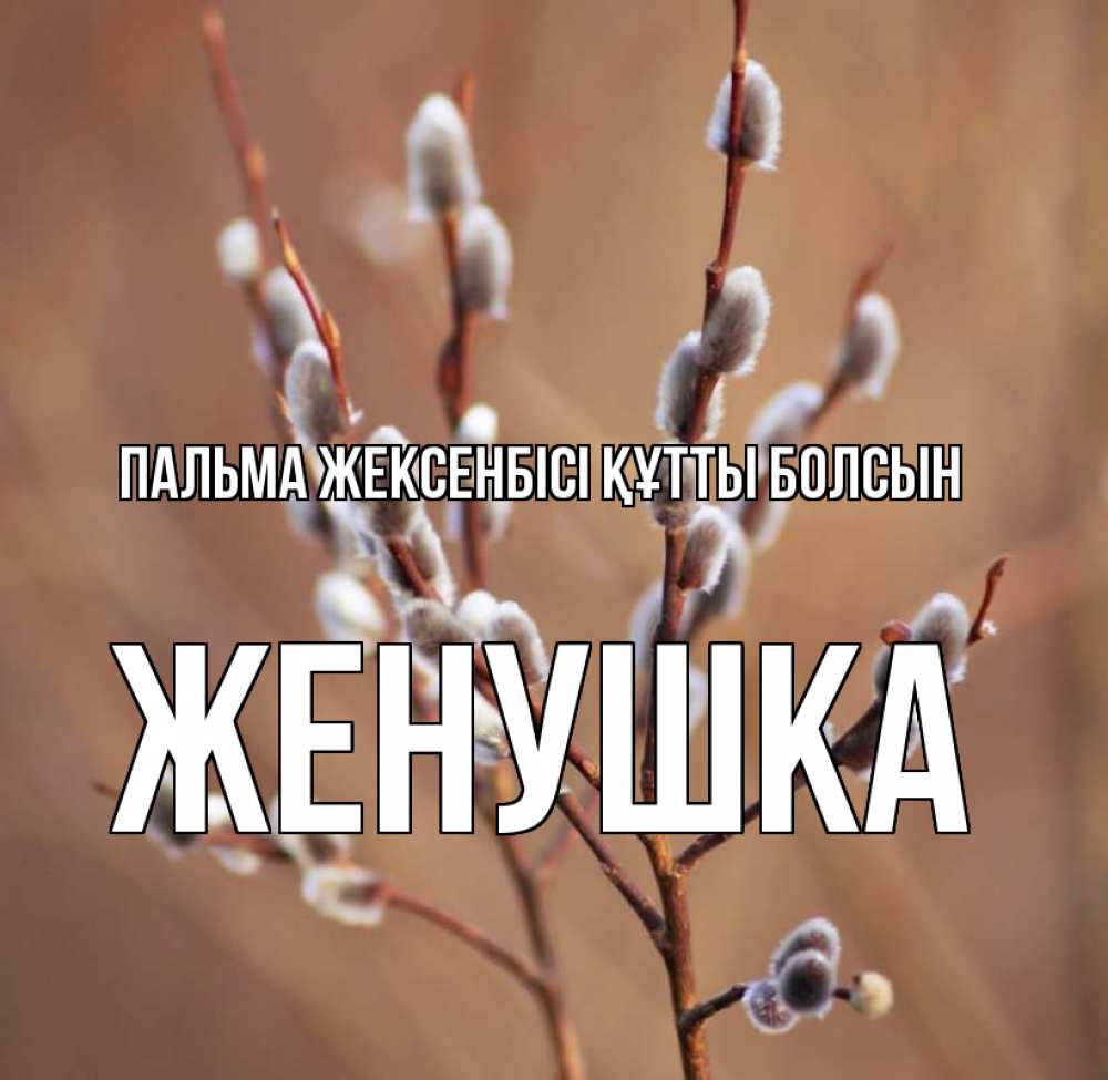 Күн сайын ашық хат с именем, Женушка Пальма жексенбісі құтты болсын верба Онлайн тегін жүктеп алу тілектері бар керемет карта 