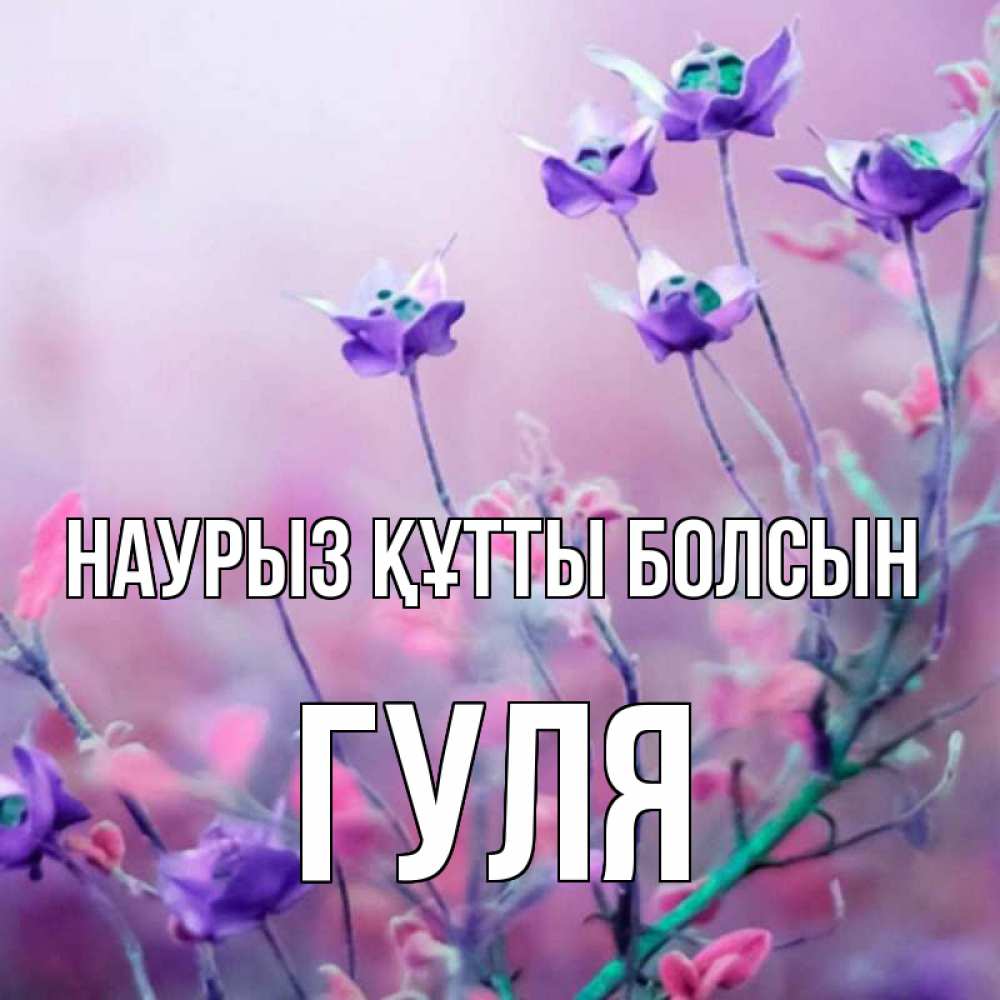 Күн сайын ашық хат с именем, Гуля Наурыз құтты болсын наурыз  2 Онлайн тегін жүктеп алу тілектері бар керемет карта 