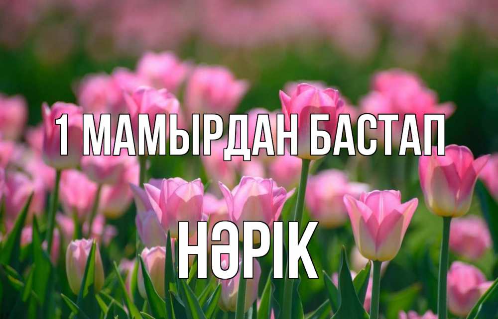 Күн сайын ашық хат с именем, НӘРІК 1 мамырдан бастап С 1 мая Онлайн тегін жүктеп алу тілектері бар керемет карта 