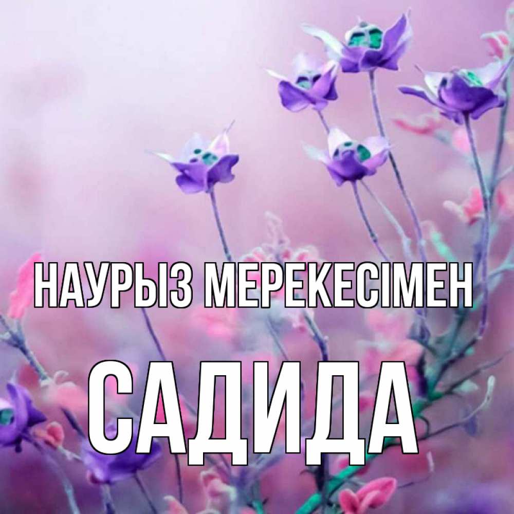 Күн сайын ашық хат с именем, САДИДА Наурыз мерекесімен международный женский день 2 Онлайн тегін жүктеп алу тілектері бар керемет карта 
