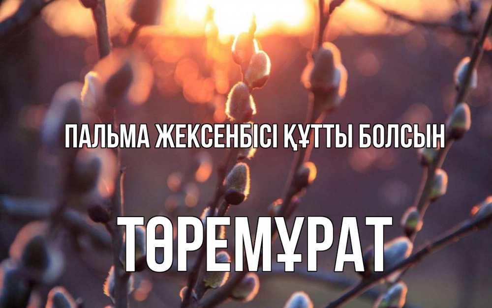 Күн сайын ашық хат с именем, Төремұрат Пальма жексенбісі құтты болсын верба Онлайн тегін жүктеп алу тілектері бар керемет карта 