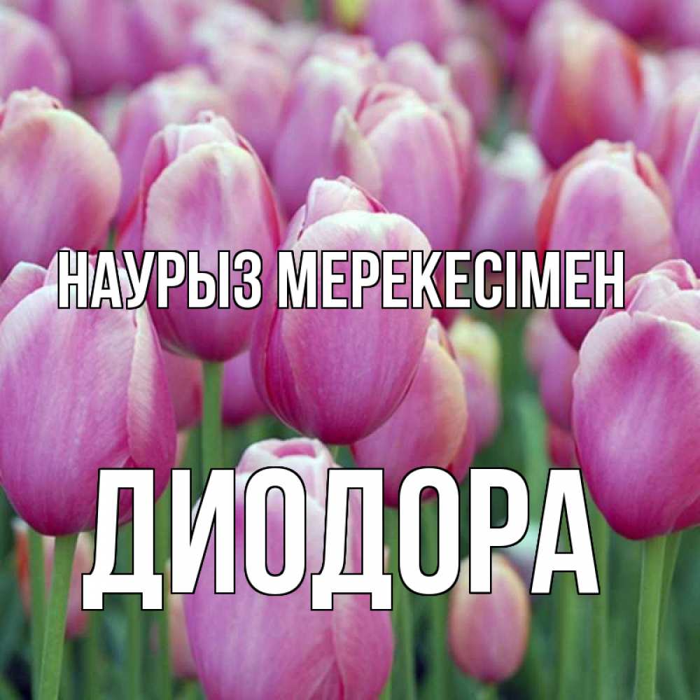 Күн сайын ашық хат с именем, Диодора Наурыз мерекесімен праздник весны наурыз 69 Онлайн тегін жүктеп алу тілектері бар керемет карта 