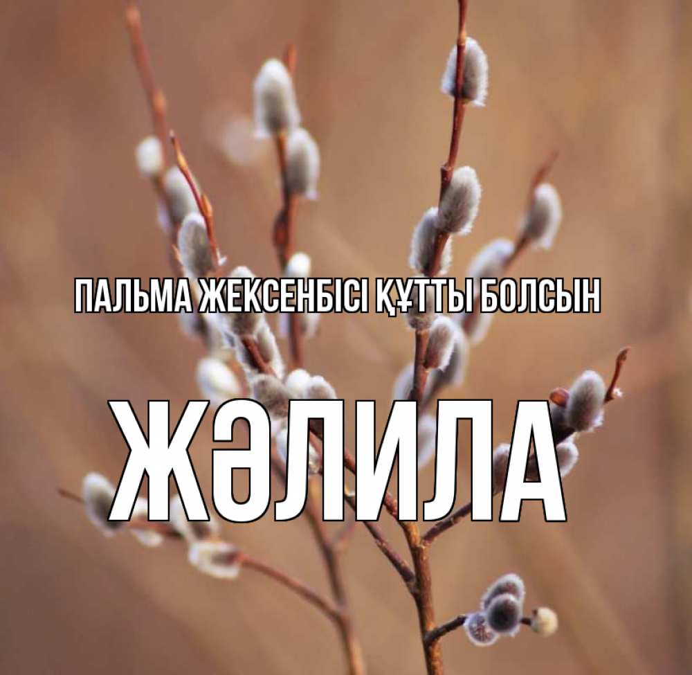 Күн сайын ашық хат с именем, ЖӘЛИЛА Пальма жексенбісі құтты болсын верба Онлайн тегін жүктеп алу тілектері бар керемет карта 