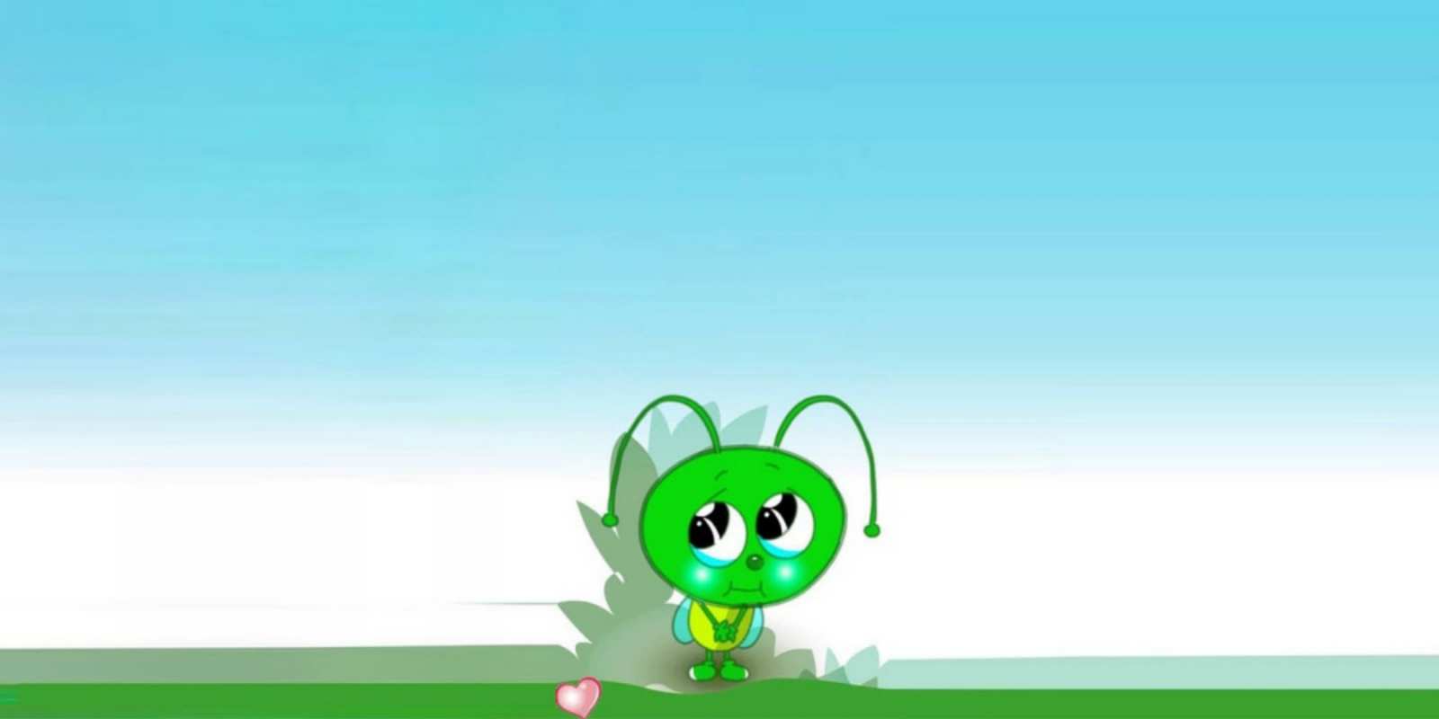 Открытка какая то зеленая букашка просит прощения с сердечком прости меня я зеленая букашка Мені кешір 