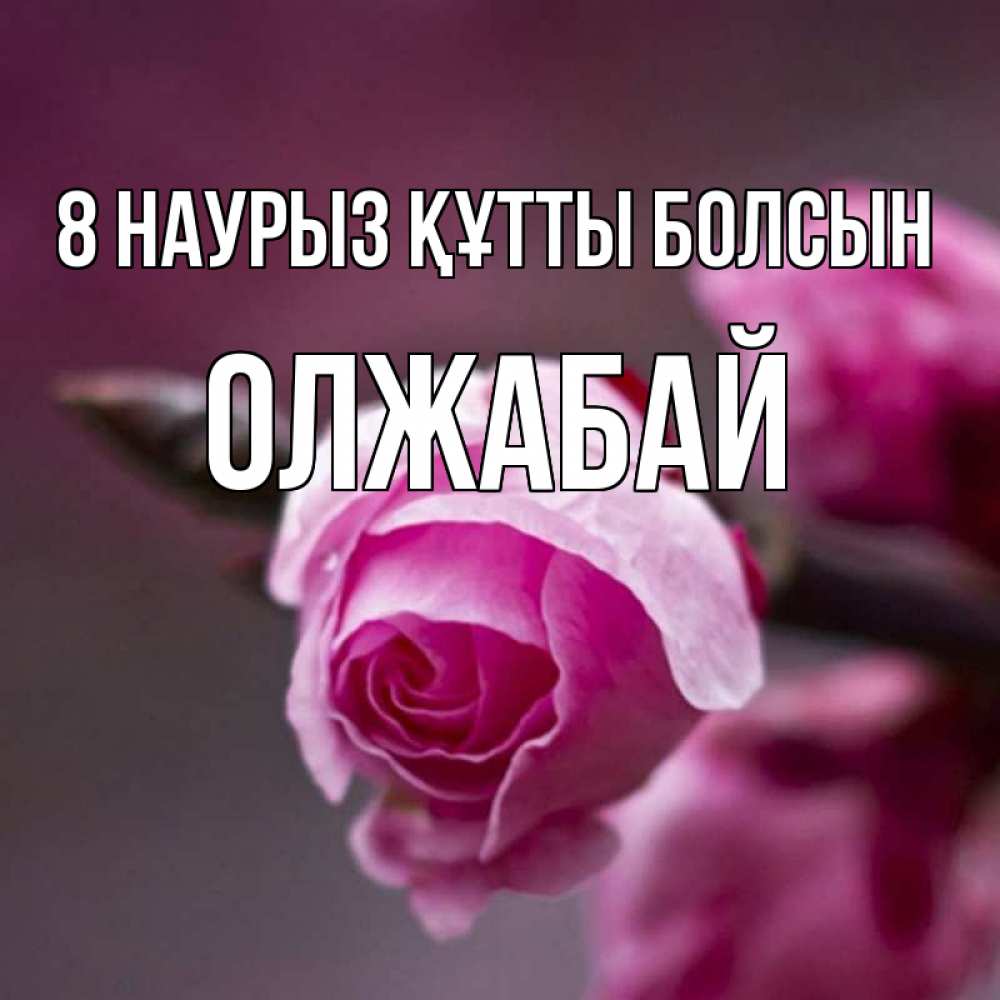 Күн сайын ашық хат с именем, ОЛЖАБАЙ 8 наурыз құтты болсын весна Онлайн тегін жүктеп алу тілектері бар керемет карта 