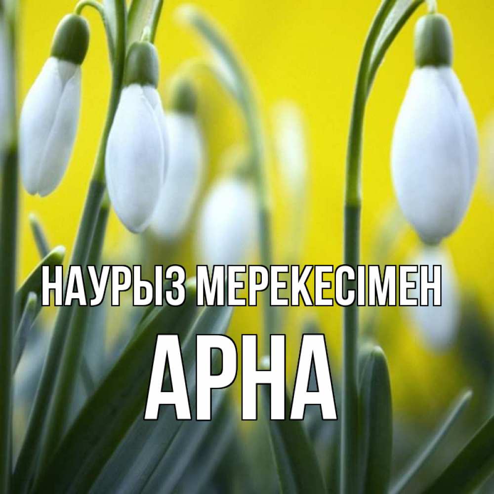 Күн сайын ашық хат с именем, Арна Наурыз мерекесімен весенние цветы Онлайн тегін жүктеп алу тілектері бар керемет карта 