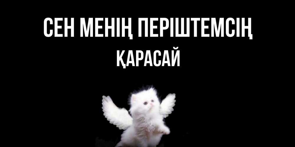 Күн сайын ашық хат с именем, Қарасай Сен менің періштемсің Кот ангел Онлайн тегін жүктеп алу тілектері бар керемет карта 