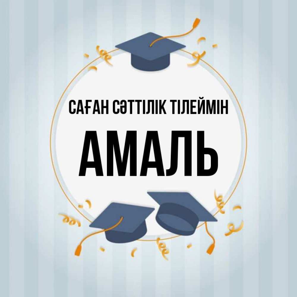 Күн сайын ашық хат с именем, Амаль Саған сәттілік тілеймін для студентов Онлайн тегін жүктеп алу тілектері бар керемет карта 