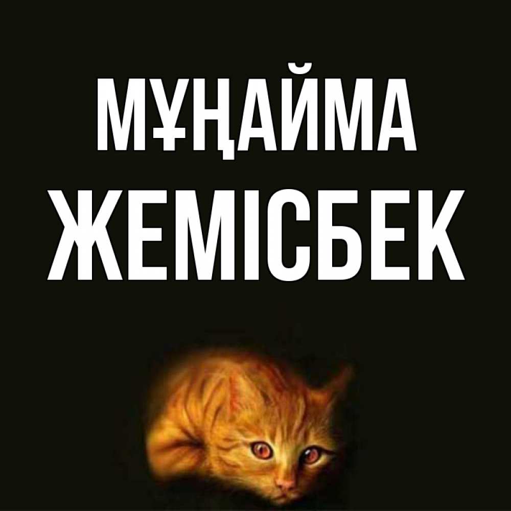 Күн сайын ашық хат с именем, Жемісбек Мұңайма лежащий кот в темноте Онлайн тегін жүктеп алу тілектері бар керемет карта 