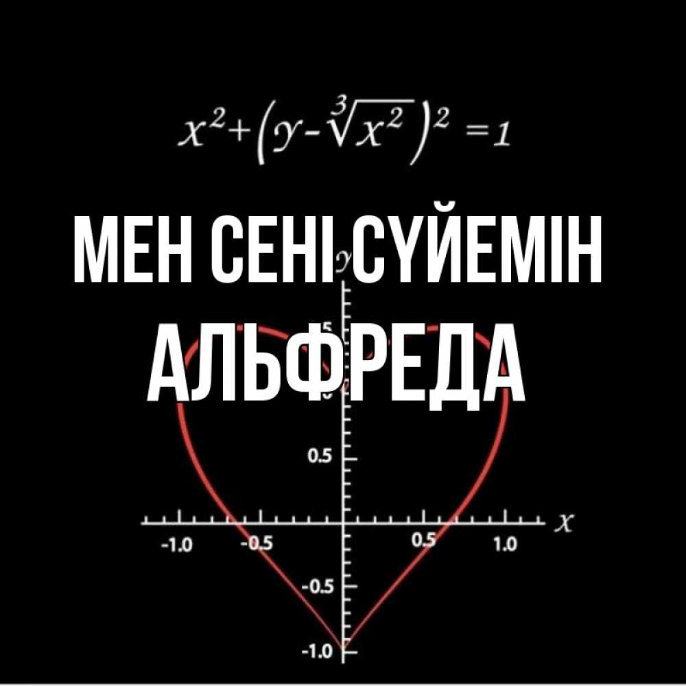 Күн сайын ашық хат с именем, Альфреда Мен сені сүйемін сердечная формула Онлайн тегін жүктеп алу тілектері бар керемет карта 