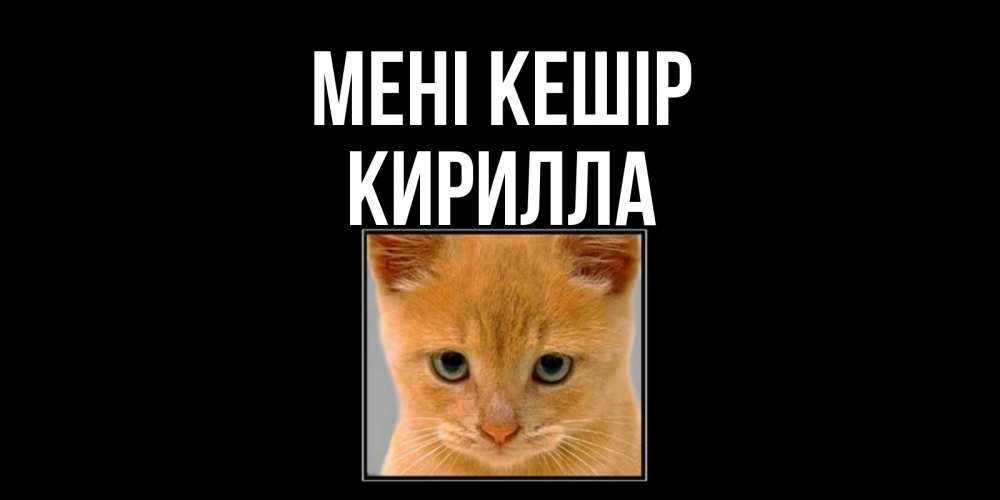 Күн сайын ашық хат с именем, Кирилла Мені кешір рыжий грустный кот просит прощения Онлайн тегін жүктеп алу тілектері бар керемет карта 
