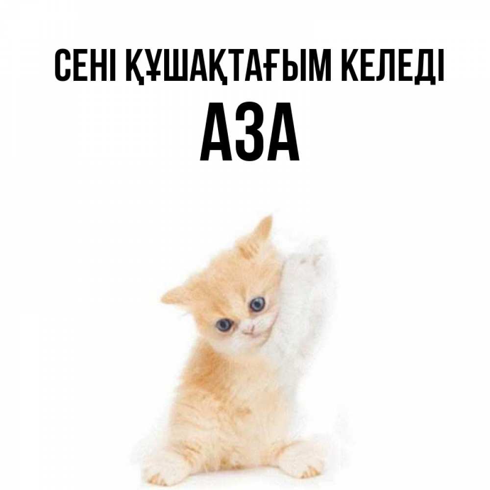Күн сайын ашық хат с именем, АЗА сені құшақтағым келеді я хочу очень скорее обнимаешек Онлайн тегін жүктеп алу тілектері бар керемет карта 
