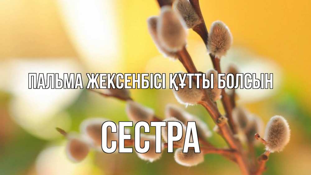 Күн сайын ашық хат с именем, Сестра Пальма жексенбісі құтты болсын верба 1 Онлайн тегін жүктеп алу тілектері бар керемет карта 