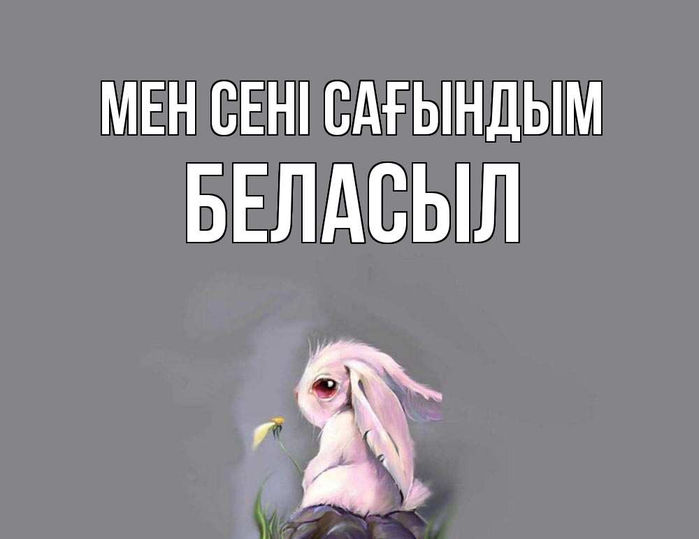 Күн сайын ашық хат с именем, Беласыл Мен сені сағындым заяц Онлайн тегін жүктеп алу тілектері бар керемет карта 