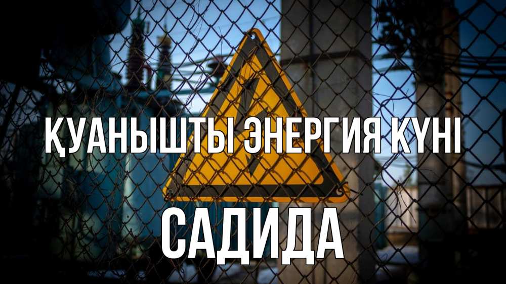 Күн сайын ашық хат с именем, САДИДА Қуанышты энергия күні трансформаторная подстанция Онлайн тегін жүктеп алу тілектері бар керемет карта 