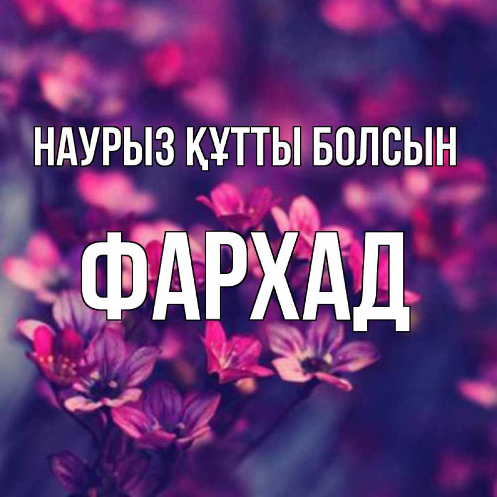 Күн сайын ашық хат с именем, Фархад Наурыз құтты болсын небольшие цветы 1 Онлайн тегін жүктеп алу тілектері бар керемет карта 