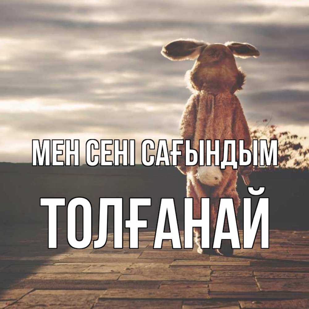 Күн сайын ашық хат с именем, ТОЛҒАНАЙ Мен сені сағындым даже в костюме зайца Онлайн тегін жүктеп алу тілектері бар керемет карта 