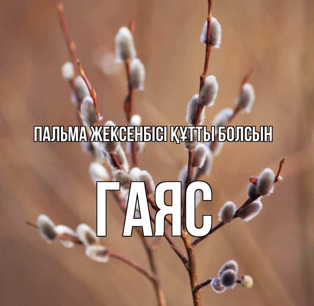 Күн сайын ашық хат с именем, Гаяс Пальма жексенбісі құтты болсын верба Онлайн тегін жүктеп алу тілектері бар керемет карта 
