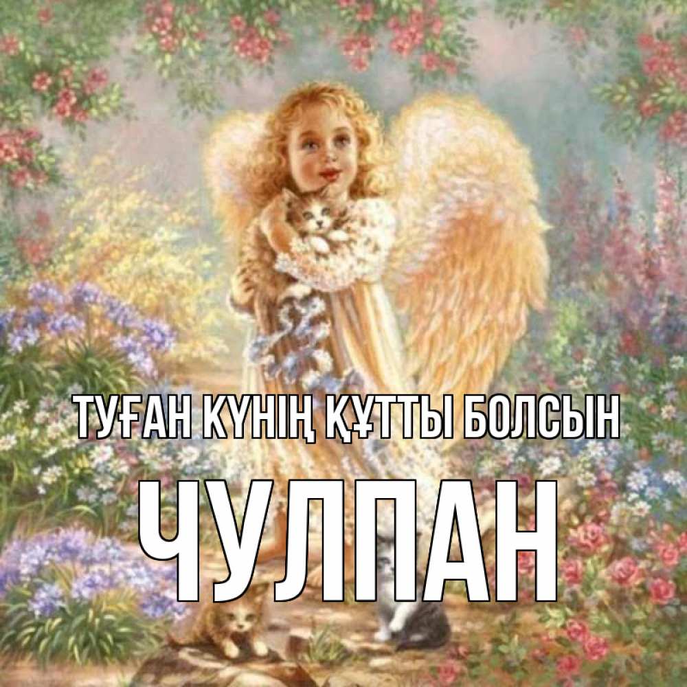 Күн сайын ашық хат с именем, Чулпан Туған күнің құтты болсын держит котенка Онлайн тегін жүктеп алу тілектері бар керемет карта 