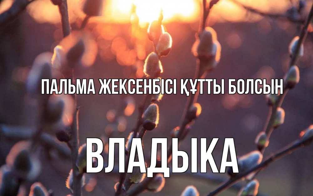 Күн сайын ашық хат с именем, Владыка Пальма жексенбісі құтты болсын верба Онлайн тегін жүктеп алу тілектері бар керемет карта 