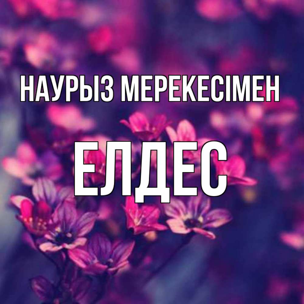 Күн сайын ашық хат с именем, Елдес Наурыз мерекесімен небольшие цветы 1 Онлайн тегін жүктеп алу тілектері бар керемет карта 