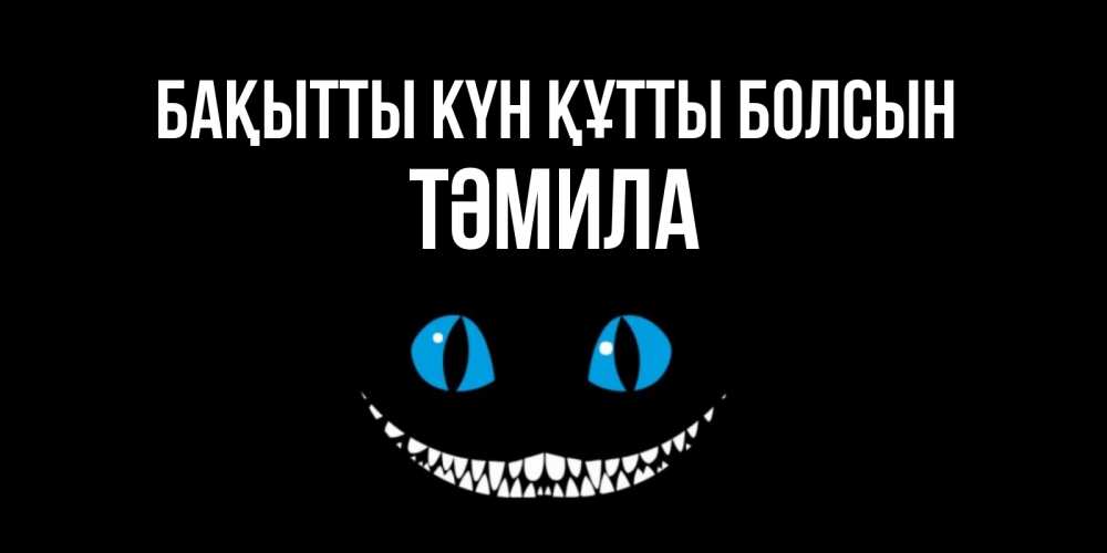Күн сайын ашық хат с именем, ТӘМИЛА Бақытты күн құтты болсын кот улыбается Онлайн тегін жүктеп алу тілектері бар керемет карта 
