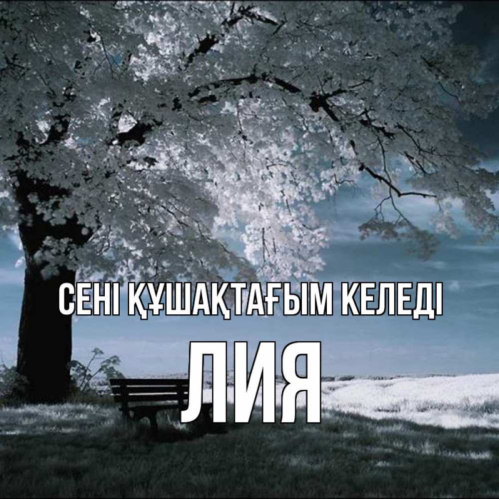 Күн сайын ашық хат с именем, Лия сені құшақтағым келеді дерево Онлайн тегін жүктеп алу тілектері бар керемет карта 